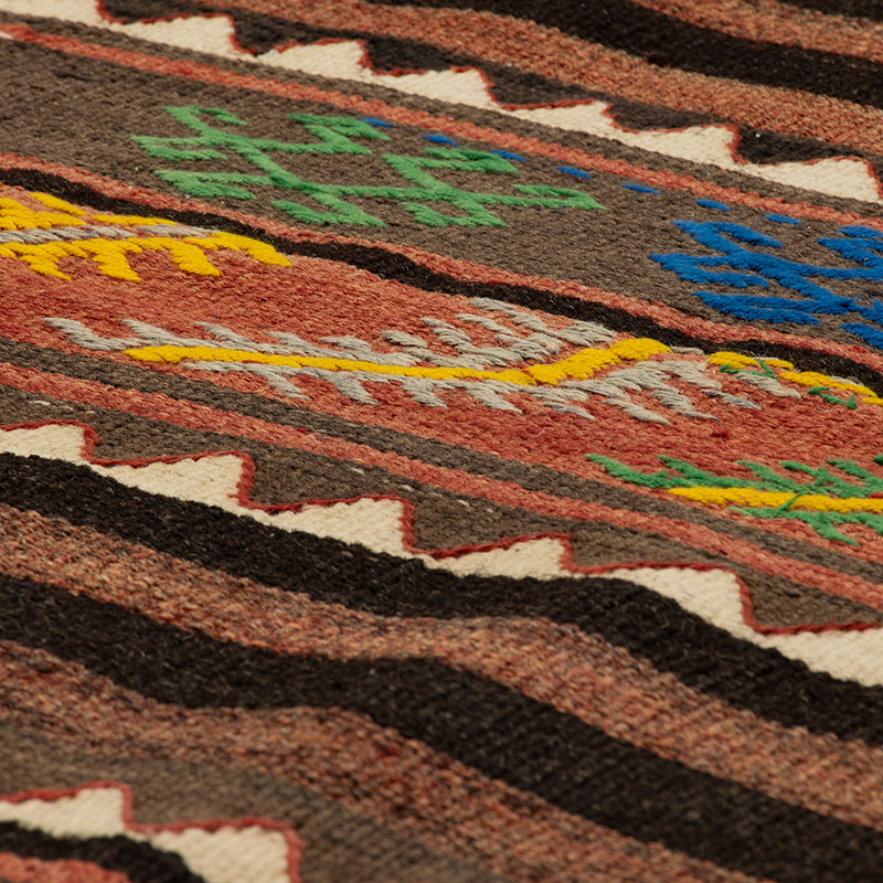 Corredor Vintage Anatolian Kilim - 115 cm x 354 cm - K0091627