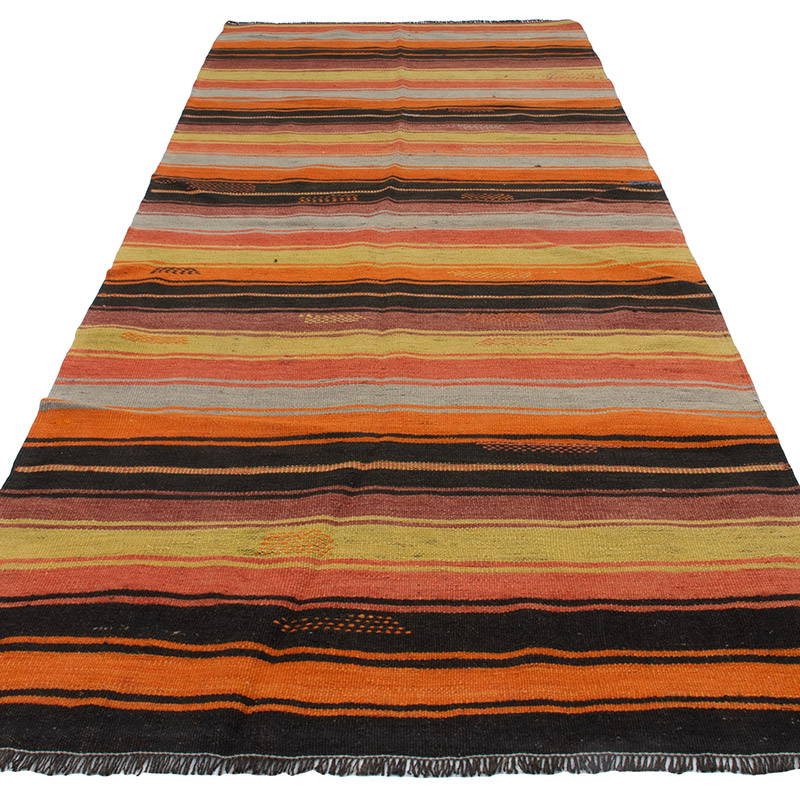 Vintage Anatolian Kilim Rug - 4'  x 10' 5" (48" x 125") - K0091634