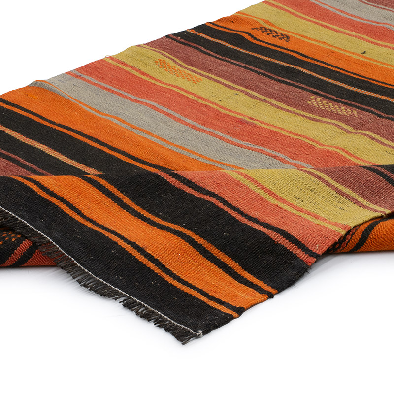 Vintage Anatolian Kilim Rug - 4'  x 10' 5" (48" x 125") - K0091634