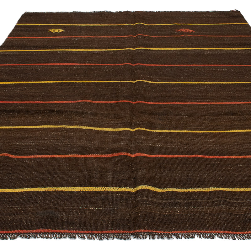 Vintage Anatolian Kilim Rug - 5' 3" x 8' 5" (63" x 101") - K0091636