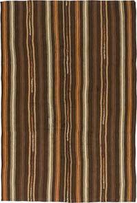 Vintage Anatolian Kilim Rug - 6' 3" x 9' 5" (75" x 113")