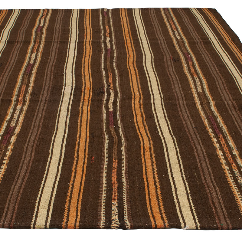 Vintage Anatolian Kilim Rug - 6' 3" x 9' 5" (75" x 113") - K0091637
