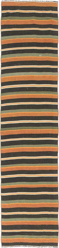 Vintage Anatolian Kilim Runner - 2' 6" x 10' 6" (30" x 126")