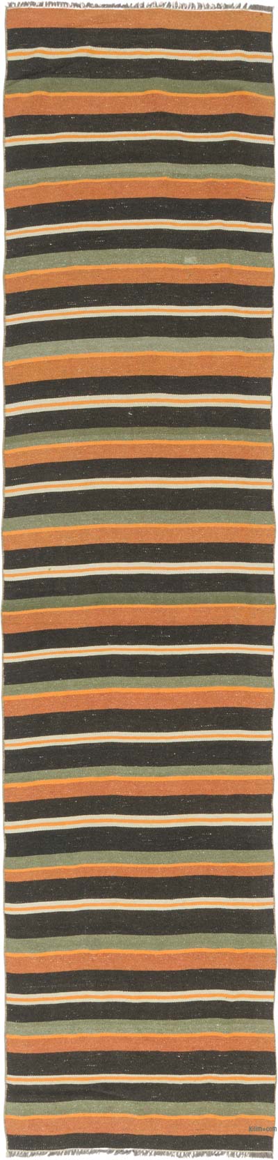 Vintage Anatolian Kilim Runner - 2' 6" x 10' 6" (30" x 126")
