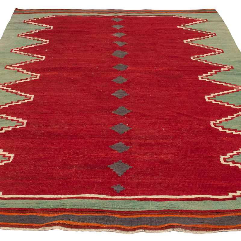 Vintage Balikesir Kilim Rug - K0091642