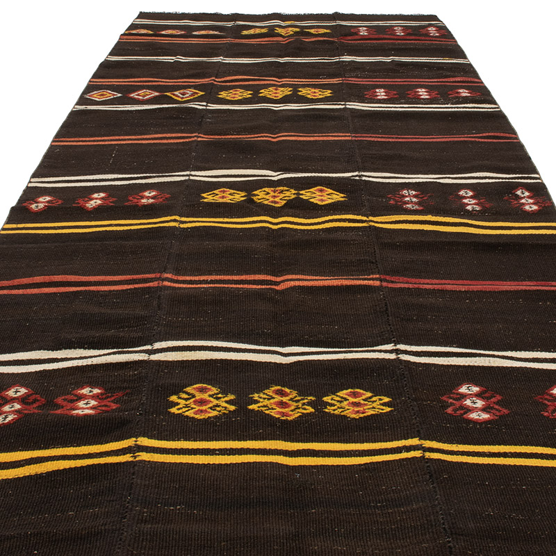 Vintage Anatolian Kilim Rug - 5' 5" x 13'  (65" x 156") - K0091646