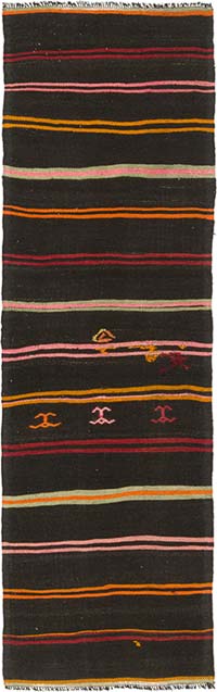 Vintage Anatolian Kilim Runner - 2' 7" x 8' 6" (31" x 102")