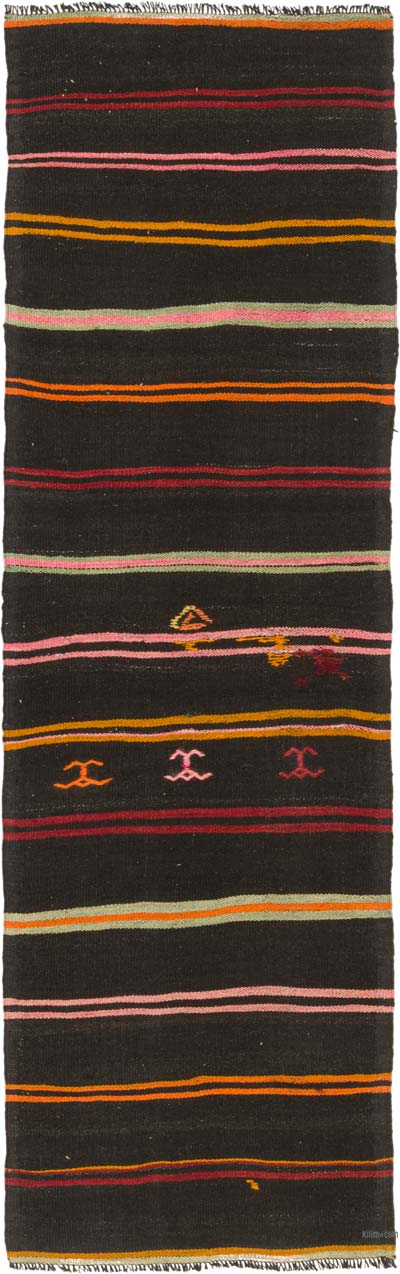 Vintage Anatolian Kilim Runner - 2' 7" x 8' 6" (31" x 102")