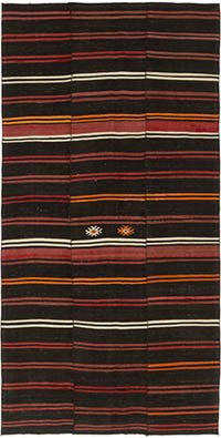 Vintage Anatolian Kilim Rug - 5' 6" x 10' 11" (66" x 131")