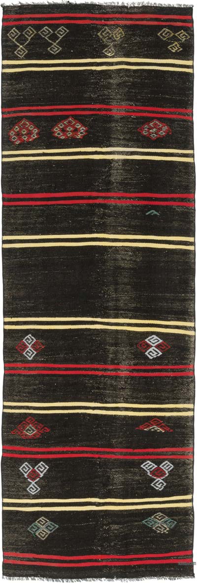 Vintage Anatolian Kilim Runner - 3' 5" x 10' 4" (41" x 124")