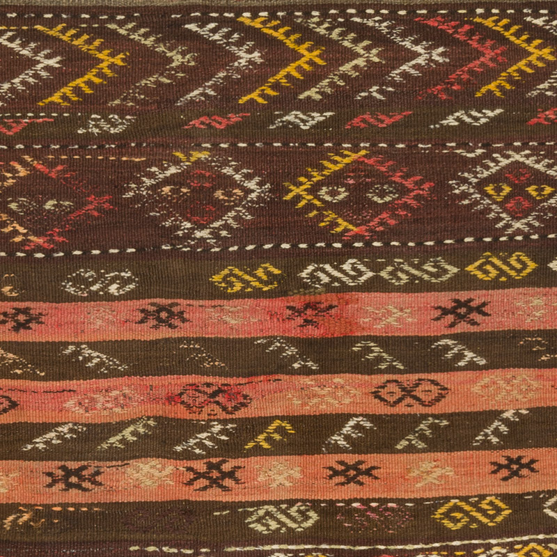 Vintage Anatolian Kilim Runner - 2' 10" x 7' 7" (34" x 91") - K0091669