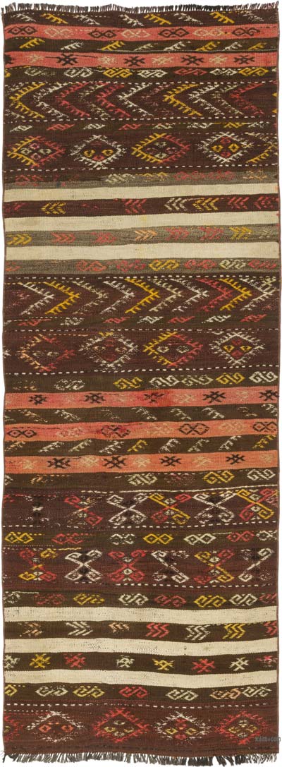 Vintage Anatolian Kilim Runner - 2' 10" x 7' 7" (34" x 91")