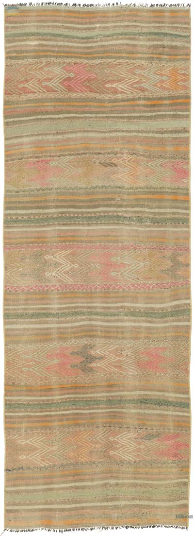 Vintage Anatolian Kilim Runner - 2' 9" x 7' 6" (33" x 90")