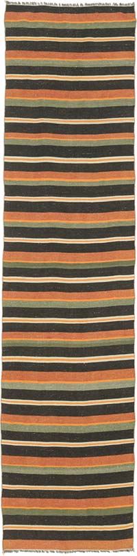 Vintage Anatolian Kilim Runner - 2' 6" x 10' 8" (30" x 128")
