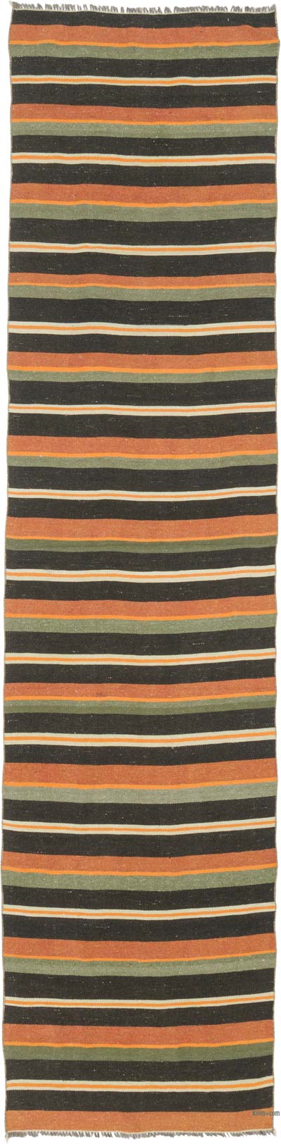 Vintage Anatolian Kilim Runner - 2' 6" x 10' 8" (30" x 128")