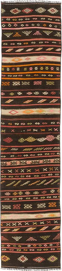 Corredor Vintage Anatolian Kilim - 73 cm x 318 cm
