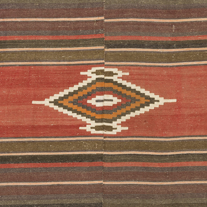 Vintage Manastir Kilim Rug - 4' 1" x 8' 2" (49" x 98") - K0091674