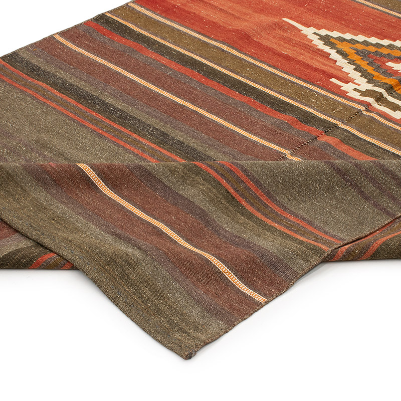 Vintage Manastir Kilim Rug - 4' 1" x 8' 2" (49" x 98") - K0091674