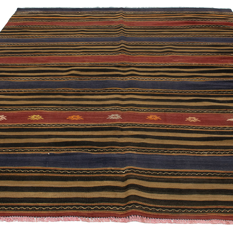 Vintage Anatolian Kilim Rug - 5' 5" x 7' 7" (65" x 91") - K0091690