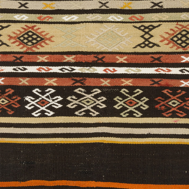 Vintage Anatolian Kilim Rug - 3' 10" x 8' 10" (46" x 106") - K0091691