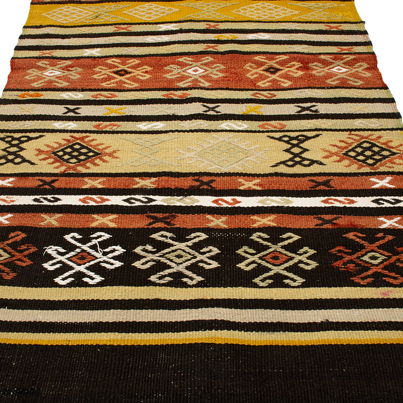 Vintage Anatolian Kilim Rug - 3' 10" x 8' 10" (46" x 106") - K0091691
