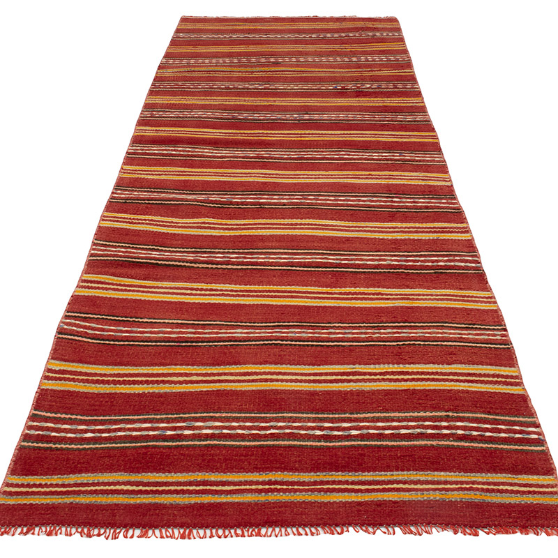 Vintage Anatolian Kilim Runner - 3'  x 9' 7" (36" x 115") - K0091693