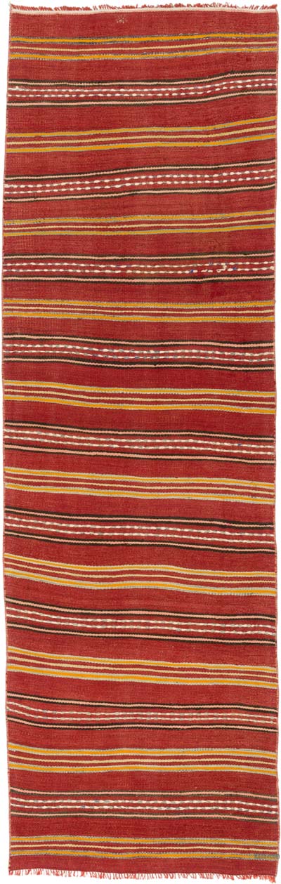 Vintage Anatolian Kilim Runner - 3'  x 9' 7" (36" x 115")