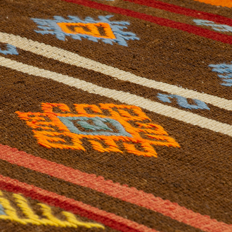 Vintage Anatolian Kilim Rug - 7' 3" x 7' 10" (87" x 94") - K0091701