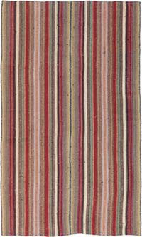 Vintage Anatolian Kilim Rug - 4' 9" x 8' 2" (57" x 98")
