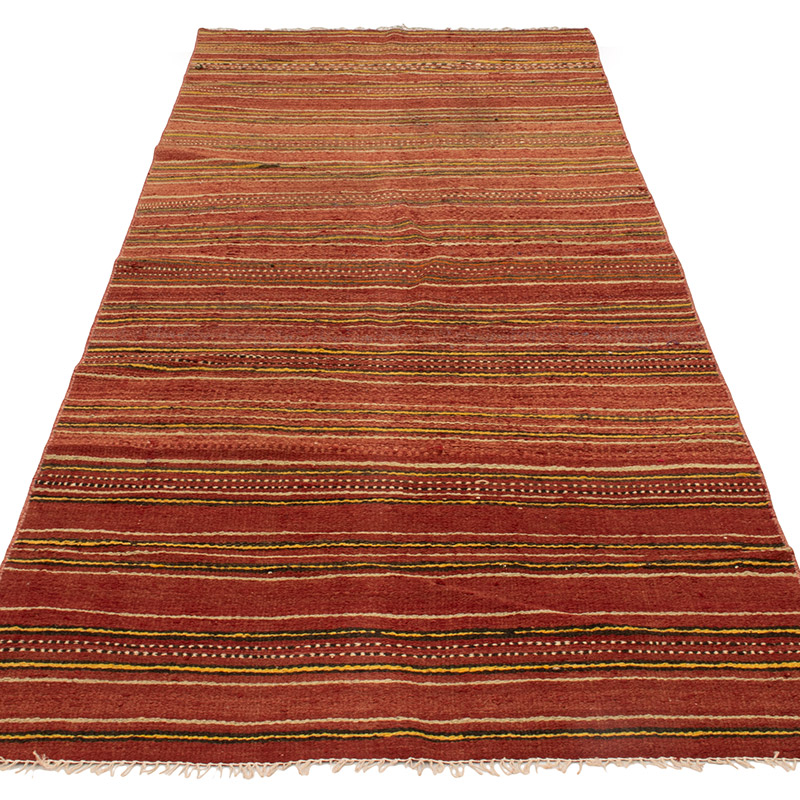 Vintage Anatolian Kilim Rug - 3' 1" x 8' 4" (37" x 100") - K0091709