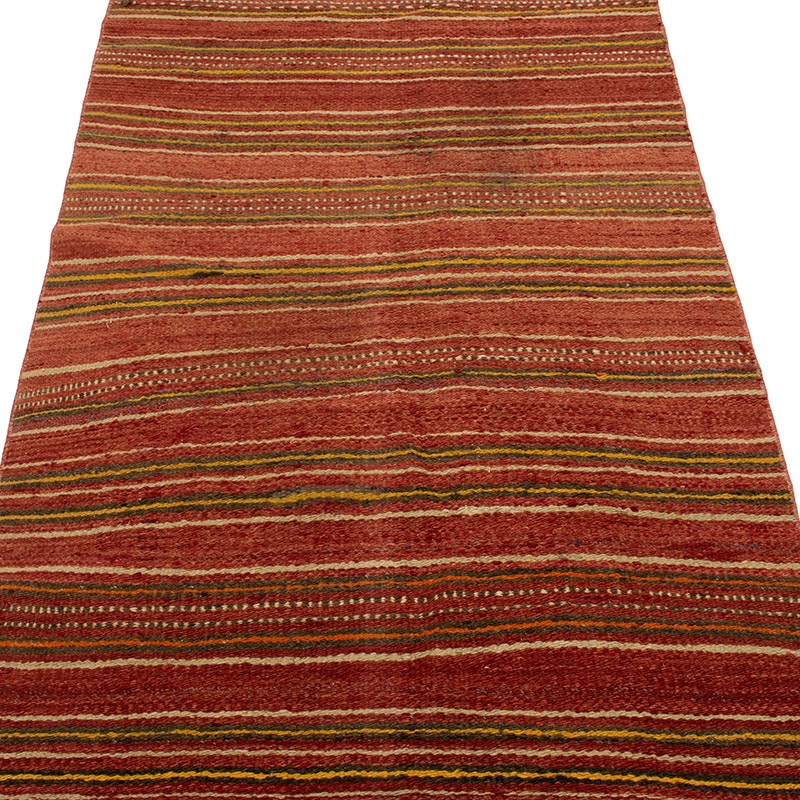 Vintage Anatolian Kilim Rug - 3' 1" x 8' 4" (37" x 100") - K0091709