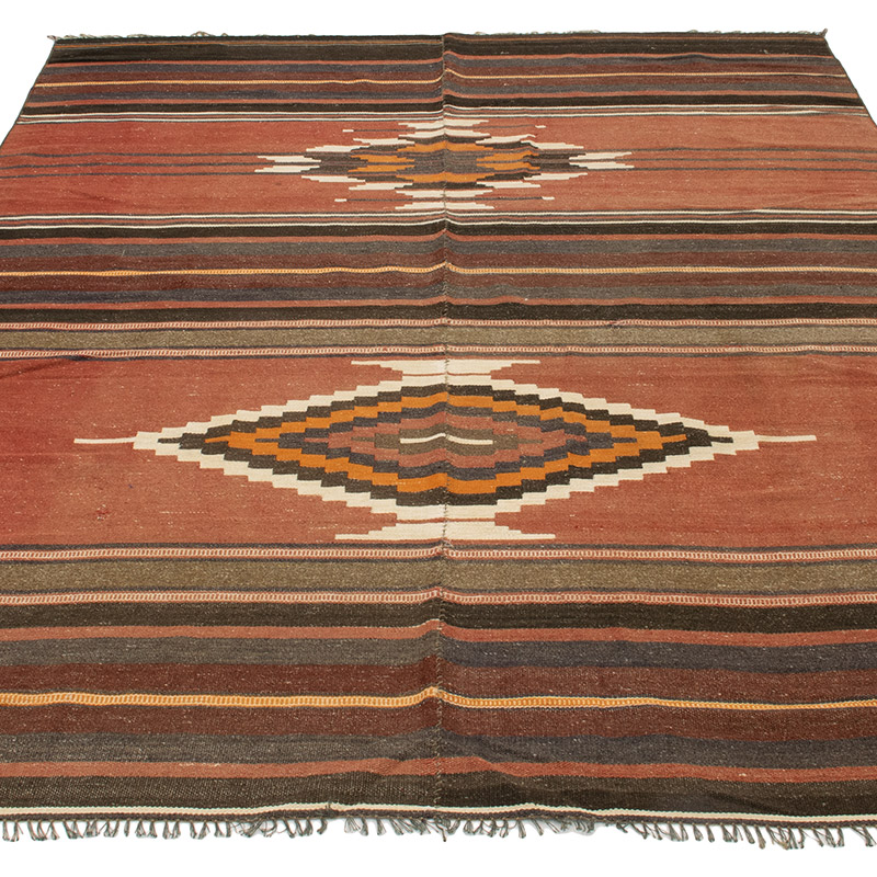 Vintage Manastir Kilim Rug - 4' 7" x 6' 6" (55" x 78") - K0091710
