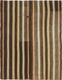 Vintage Anatolian Kilim Rug - 6' 8" x 8' 6" (80" x 102")