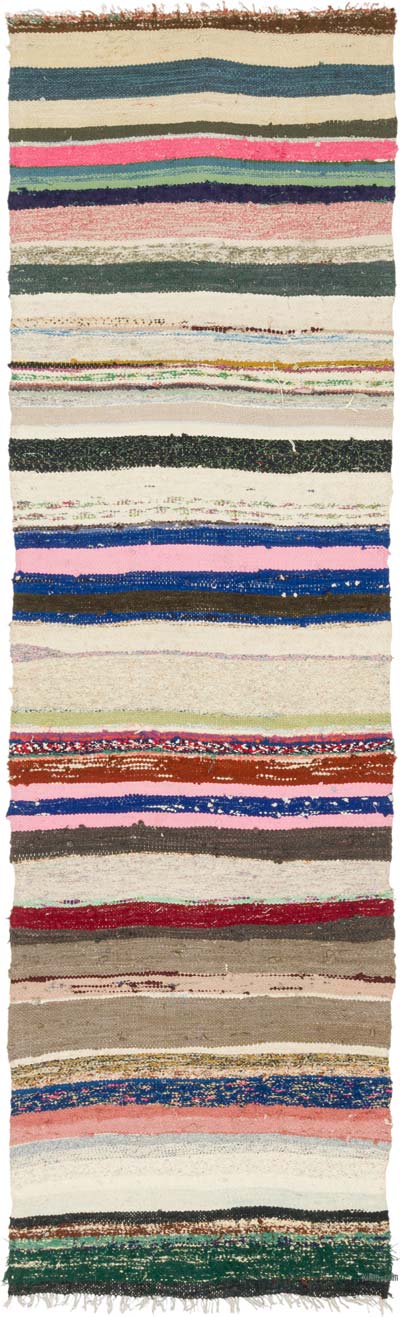 Vintage Turkish Pala Kilim (Chaput) - 2' 11" x 9' 11" (35" x 119")