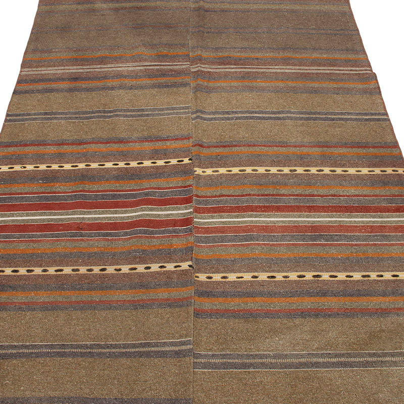 Vintage Manastir Kilim Rug - 3' 8" x 7' 5" (44" x 89") - K0091718