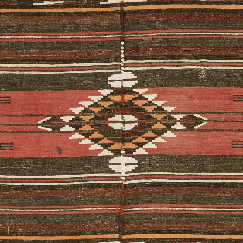 Vintage Manastir Kilim Rug - 4' 9" x 9' 2" (57" x 110") - K0091721