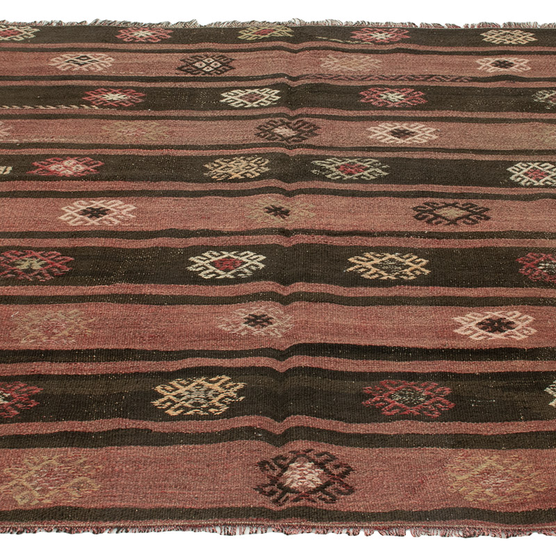 Vintage Anatolian Kilim Rug - 4' 7" x 4' 11" (55" x 59") - K0091727