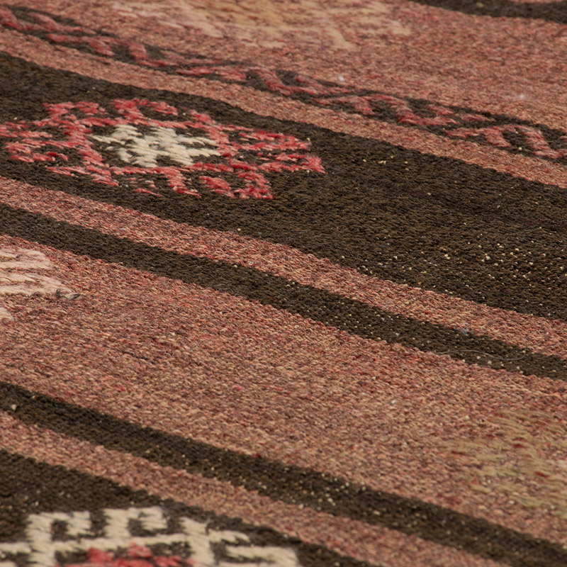 Vintage Anatolian Kilim Rug - 4' 7" x 4' 11" (55" x 59") - K0091727