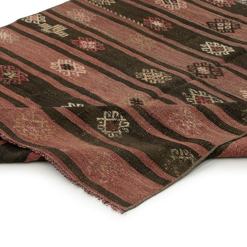 Vintage Anatolian Kilim Rug - 4' 7" x 4' 11" (55" x 59") - K0091727