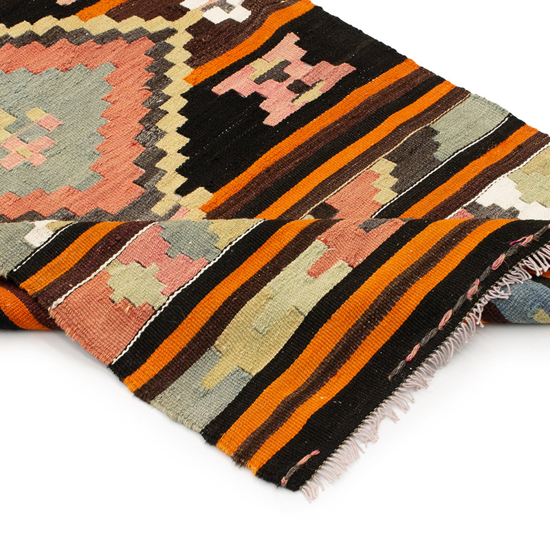 Kilim Vintage Turco de Pasillo - 76 cm x 740 cm - K0091734