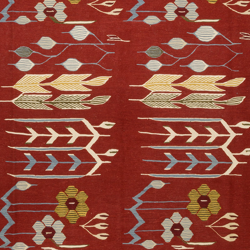 New Handwoven Turkish Kilim Rug - 8' 10" x 11' 5" (106" x 137") - K0091735