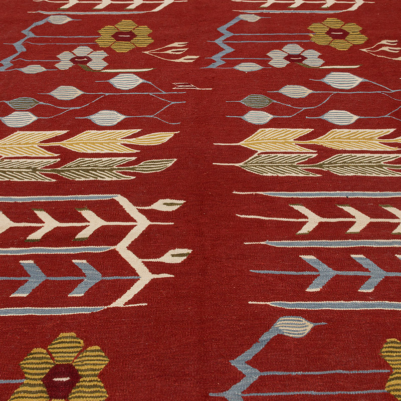 New Handwoven Turkish Kilim Rug - 8' 10" x 11' 5" (106" x 137") - K0091735