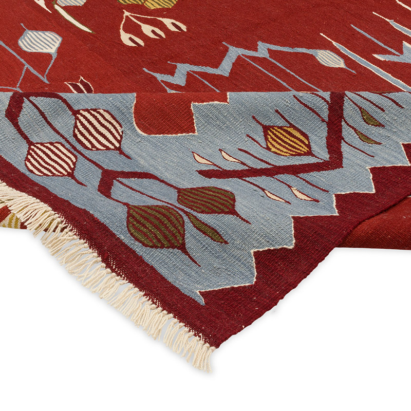 New Handwoven Turkish Kilim Rug - 8' 10" x 11' 5" (106" x 137") - K0091735