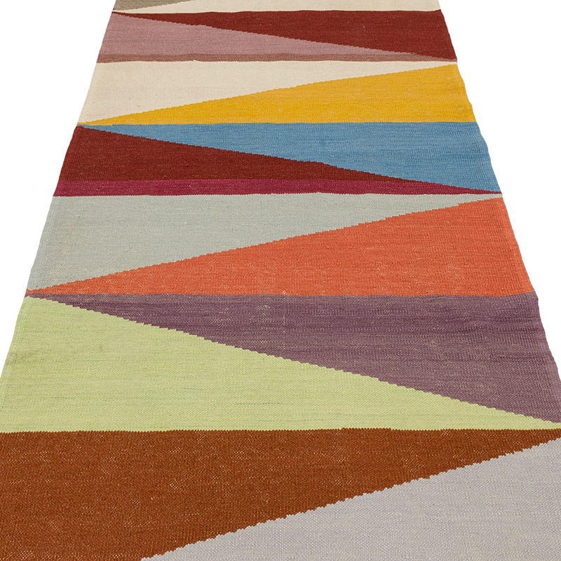 Nueva Alfombra Turca Kilim - 104 cm x 381 cm - K0091736