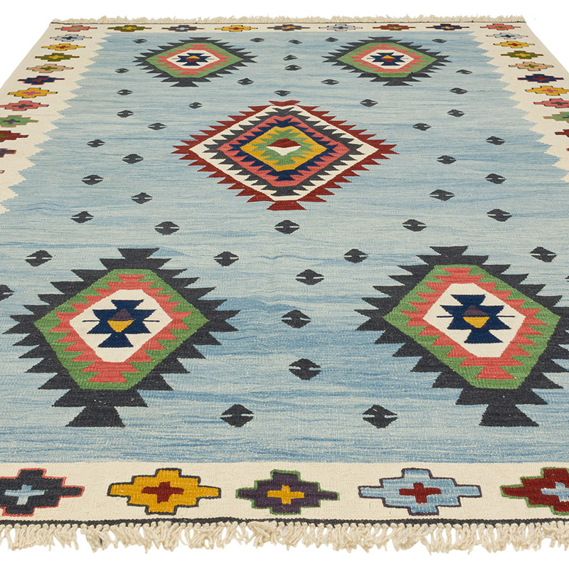 Yeni Kök Boya El Dokuma Kilim - 202 cm x 300 cm - K0091737