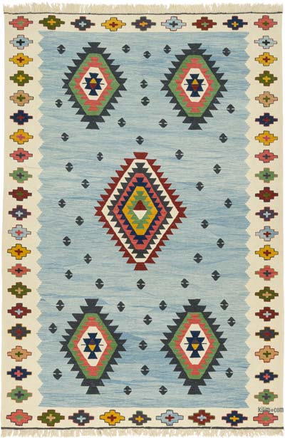 Yeni Kök Boya El Dokuma Kilim - 202 cm x 300 cm