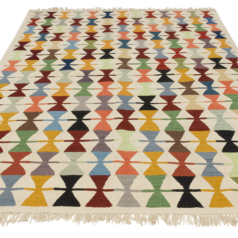 Nueva Alfombra Turca Kilim - 153 cm x 212 cm - K0091739