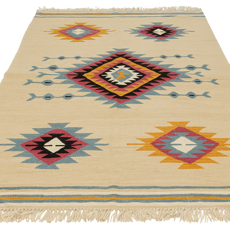 Nueva Alfombra Turca Kilim - 122 cm x 190 cm - K0091741