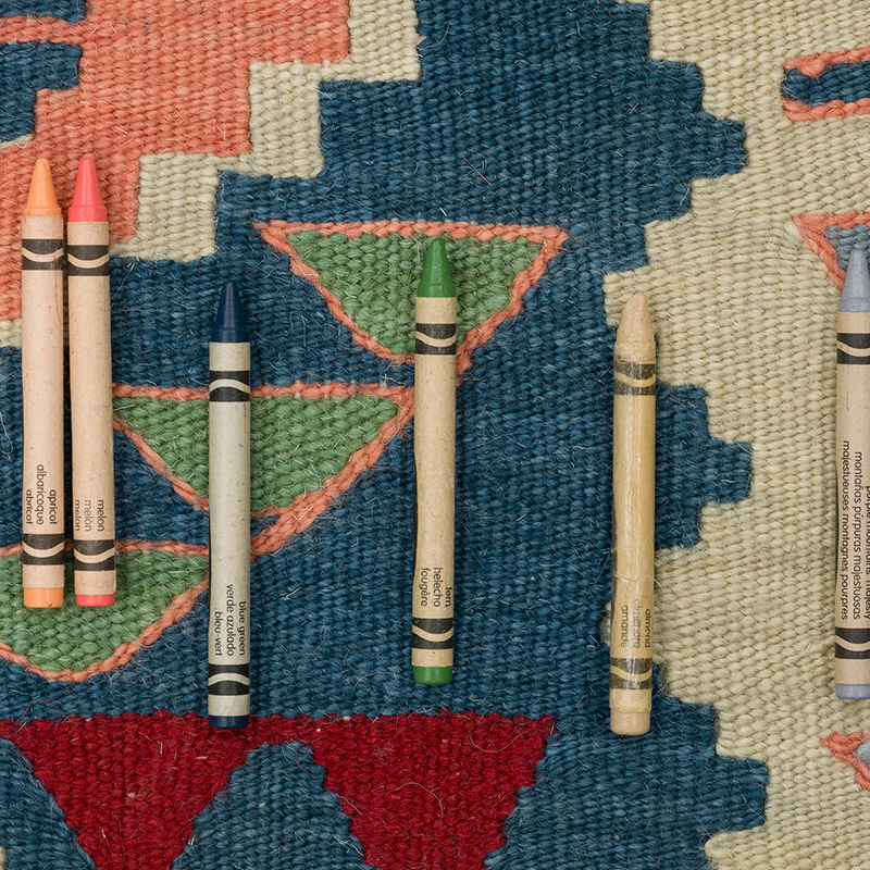 Yeni Kök Boya El Dokuma Kilim - 92 cm x 117 cm - K0091742