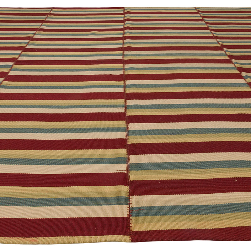 New Handwoven Turkish Kilim Rug - 10' 11" x 11' 7" (131" x 139") - K0091744